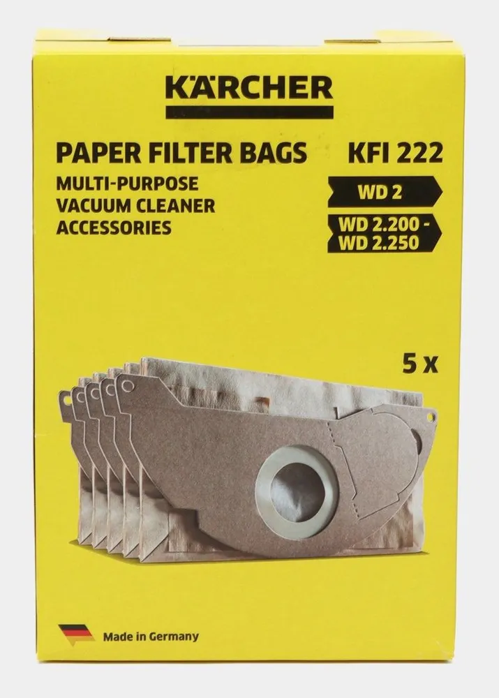Бумажные фильтр-мешки Karcher 6.904-322.0, 5 шт.